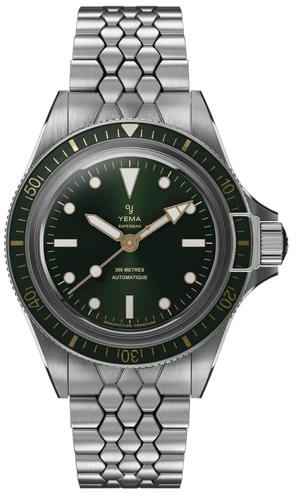 Yema Superman Gilt 39mm Green CMM.10 12.14.44.SN.M2