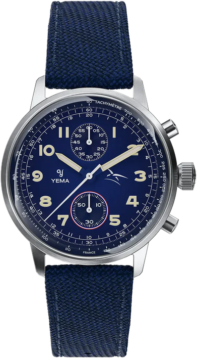 Yema Flygraf Bi-Compax French Air Force Blue YMHF1582AA-GG
