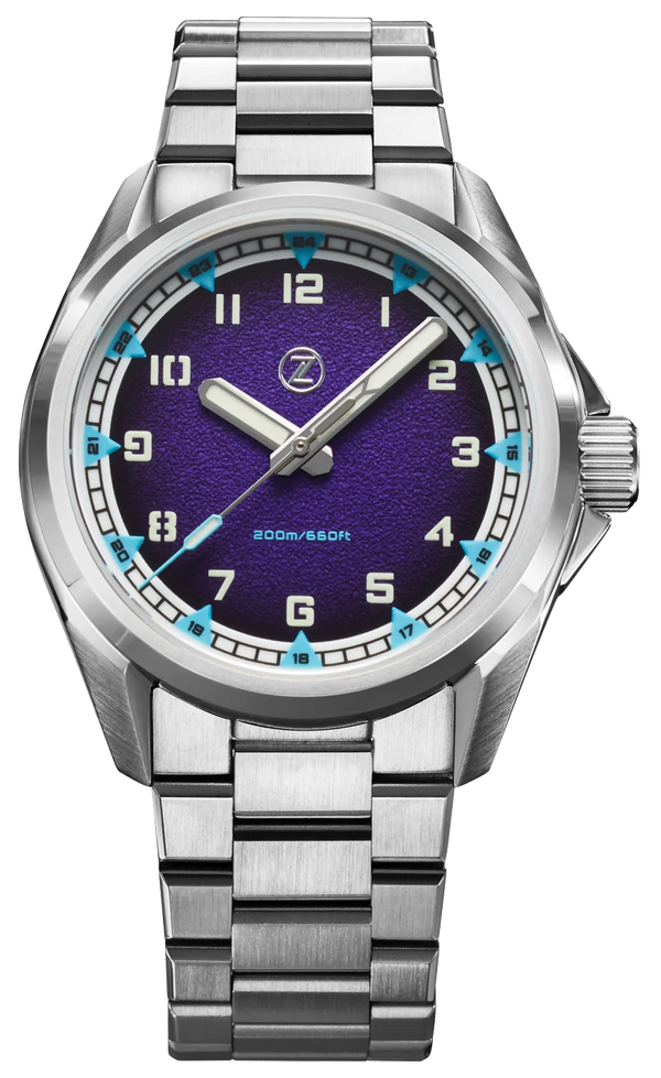 Zelos Swordfish Field 38mm Nebula SeriousWatches.eu
