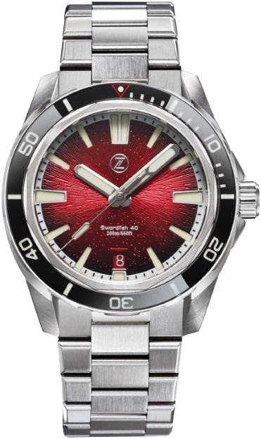 Zelos Swordfish 40mm Crimson Red