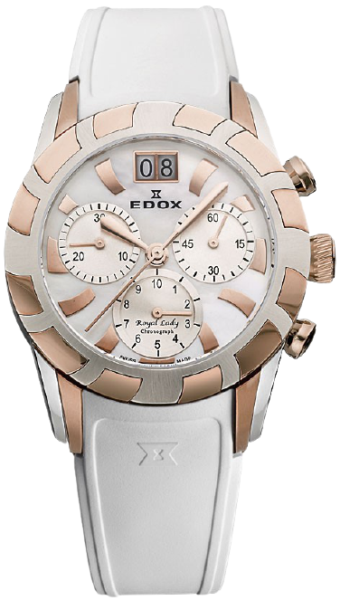 Edox 10015 357R NAIR Chronograph Big Date Royal Lady Watch (B-stock 2)