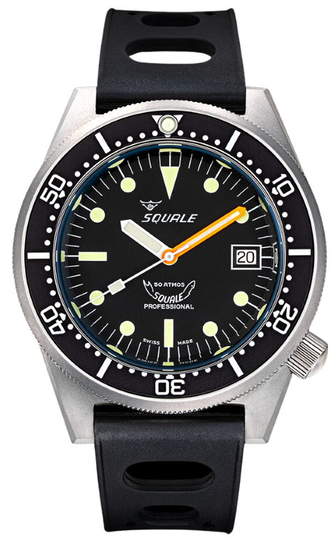 Squale 50 Atmos Black Blasted 1521-026/A 1521BKBL.NMT