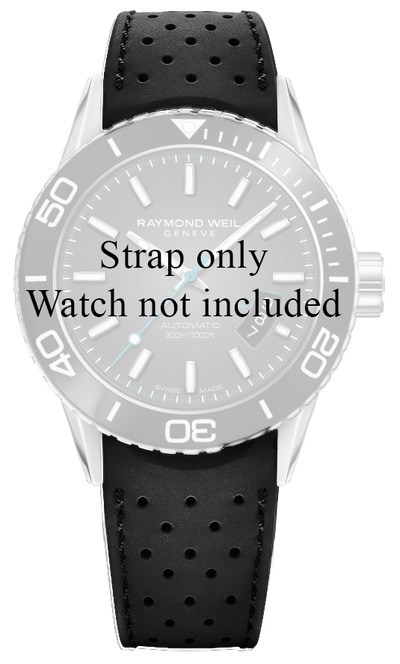 Raymond Weil Freelancer Diver Rubber Strap + Butterfly Clasp