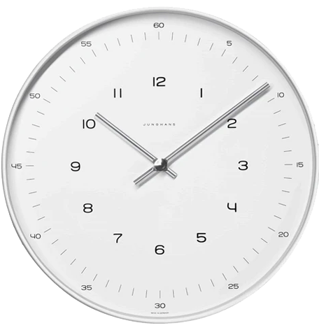 Junghans Max Bill Radio Controlled Wall Clock 374/7003.00