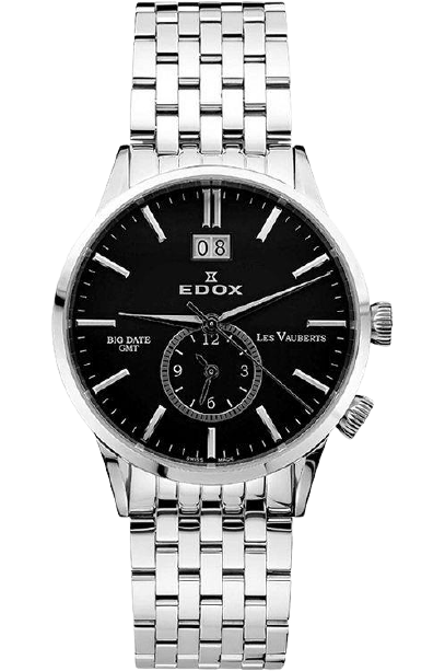 Edox Les Vauberts GMT Big Date 62004-3-NIN