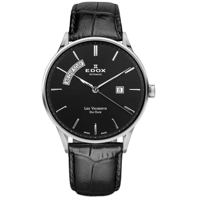 Edox Les Vauberts Day Date Automatic 83010 3N NIN