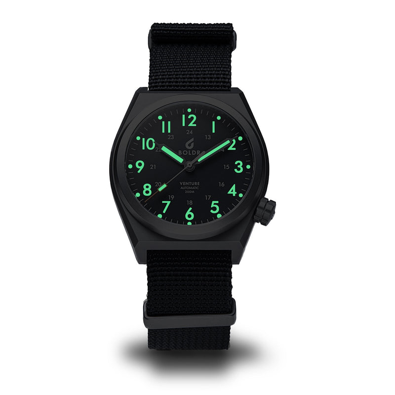【お買得】 Venture BOLDR Carbon SeriousWatches.eu - Black 3針（時、分、秒）