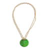 Barse Convertible Natural Stone Necklace-Lime Turquoise