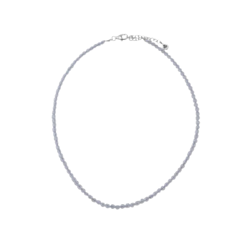 Barse Faceted Clear Crystal Necklace