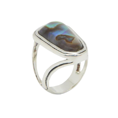 Barse Fair Isle Abalone Ring