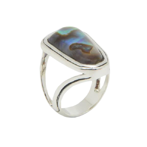 Barse Fair Isle Abalone Ring