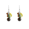 Barse Green Opal Cluster Earring