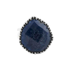 Barse Imperial Crown Ring- Navy Quartz