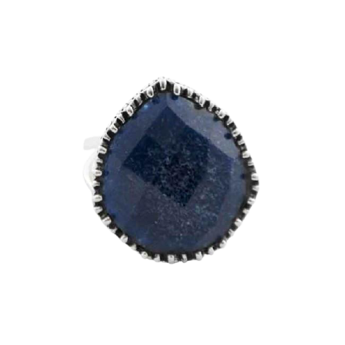 Barse Imperial Crown Ring- Navy Quartz