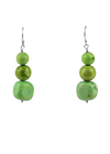 Barse Lime Green Howlite Beaded Earring