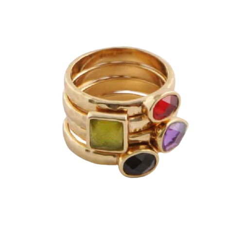 Barse Semi-Precious Stack Ring