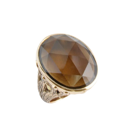 Barse Smoky Glass Ring