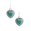 Barse Turquoise Hearts Earring