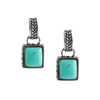 Barse Turquoise Square Earring
