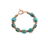 Barse Twist Link Copper and Turquoise Bracelet