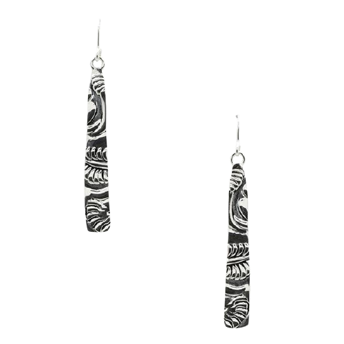 Barse What's My Line Embossed Earring