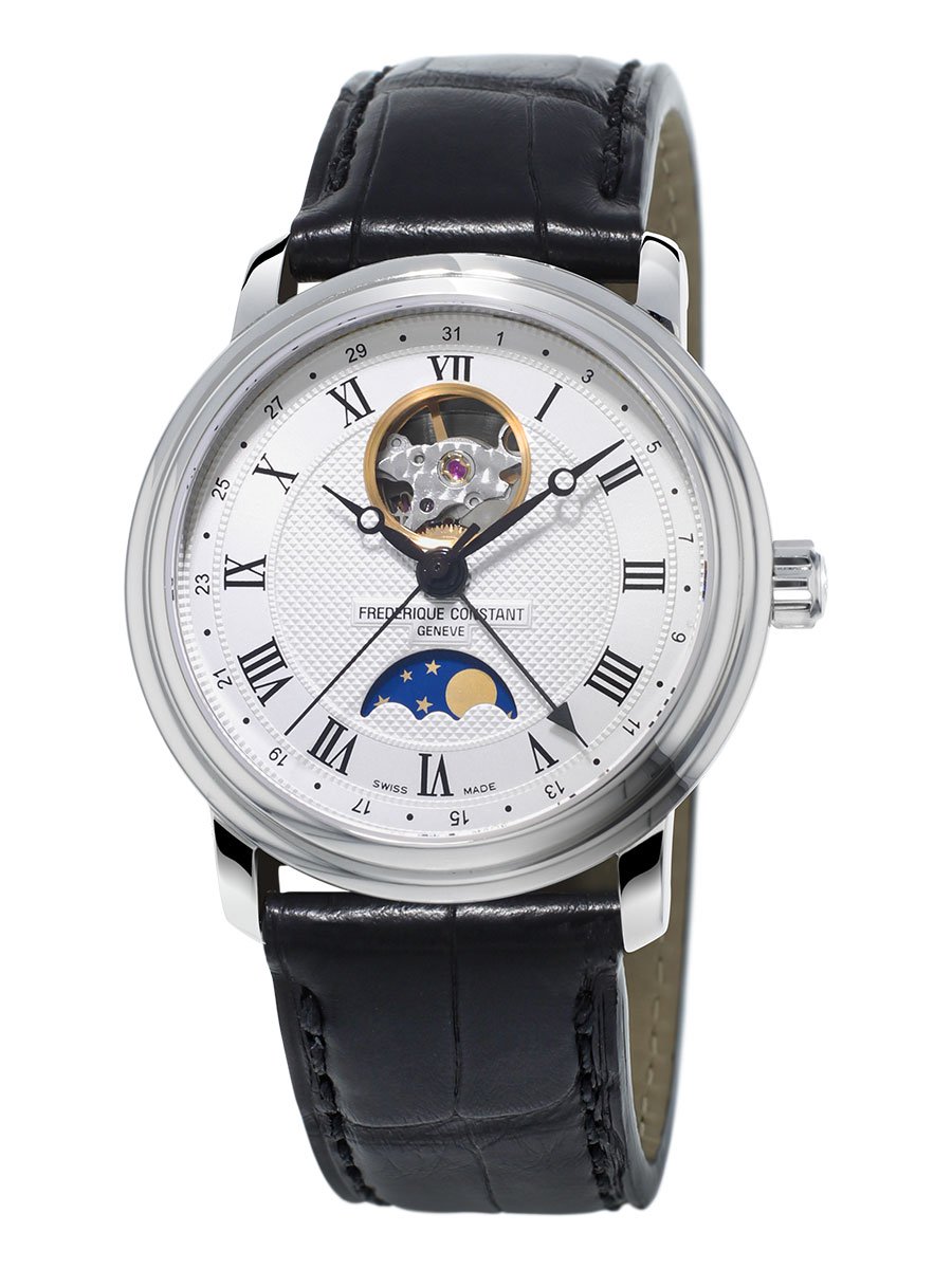Frederique Constant Classics Moonphase FC-335MC4P6 + extra band + gesp