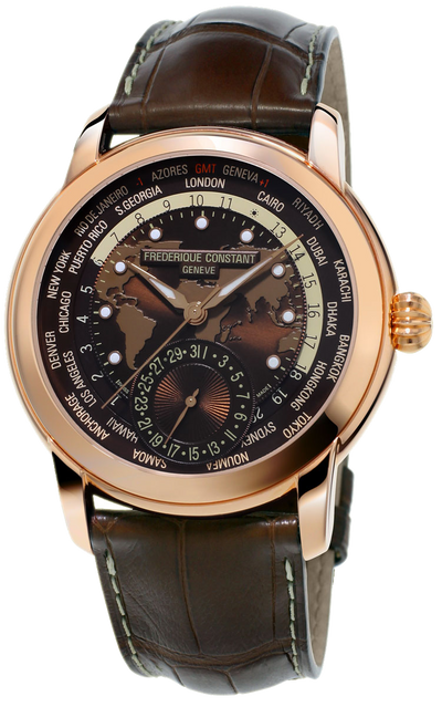 Frederique Constant Worldtimer Manufacture FC-718BRWM4H4