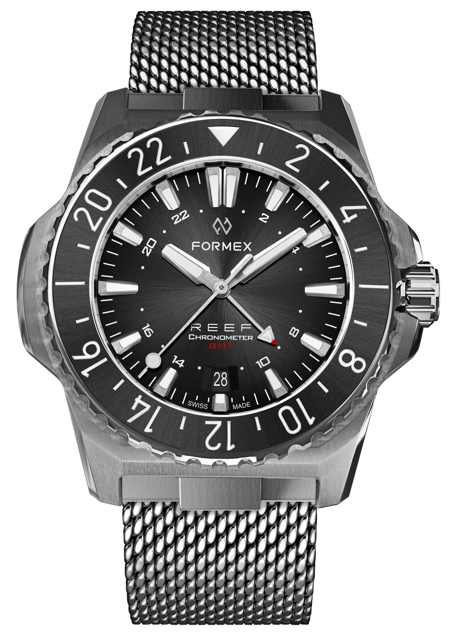 Formex REEF GMT Black and Red Black Ceramic Bezel