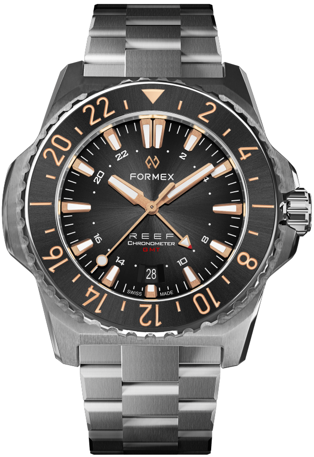 Formex REEF GMT Black and Gold Ceramic Bezel