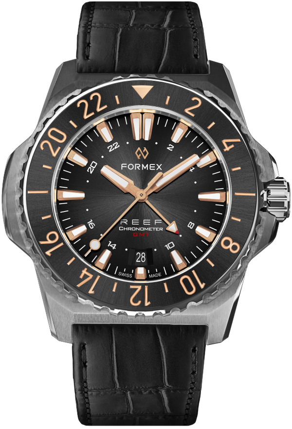 Formex REEF GMT Black and Gold Ceramic Bezel