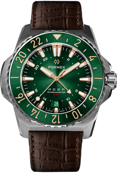 Formex REEF GMT Green and Gold Ceramic Bezel