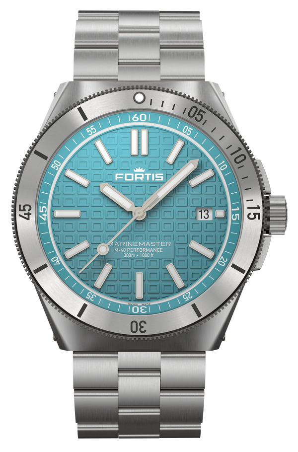 Fortis Marinemaster M-40 Serenity Blue Bracelet