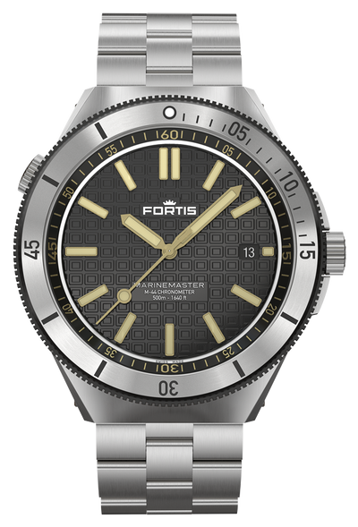 Fortis Marinemaster M-44 COSC Black Resin Bracelet