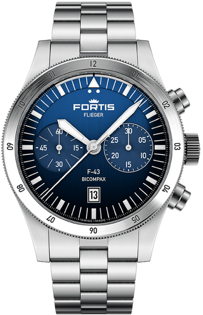 Fortis Flieger F-43 Bicompax Liberty Blue