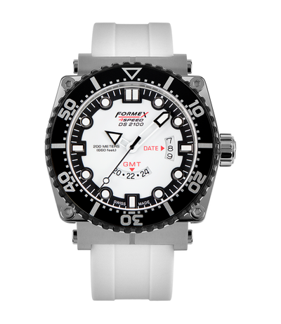 Formex Diver Quartz GMT White