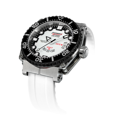 Formex Diver Quartz GMT White