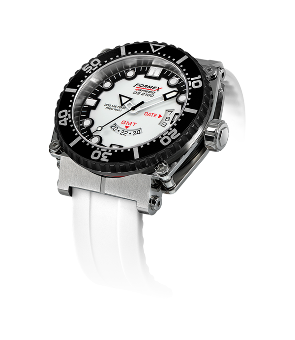 Formex Diver Quartz GMT White