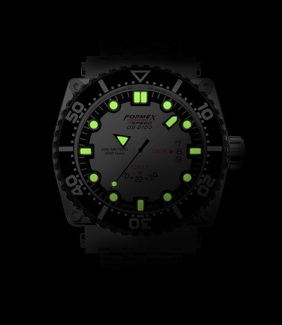 Formex Diver Quartz GMT White