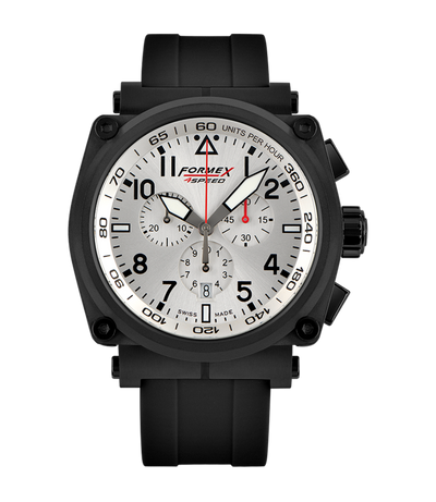 Formex Pilot Quartz Chronograph Silver Black
