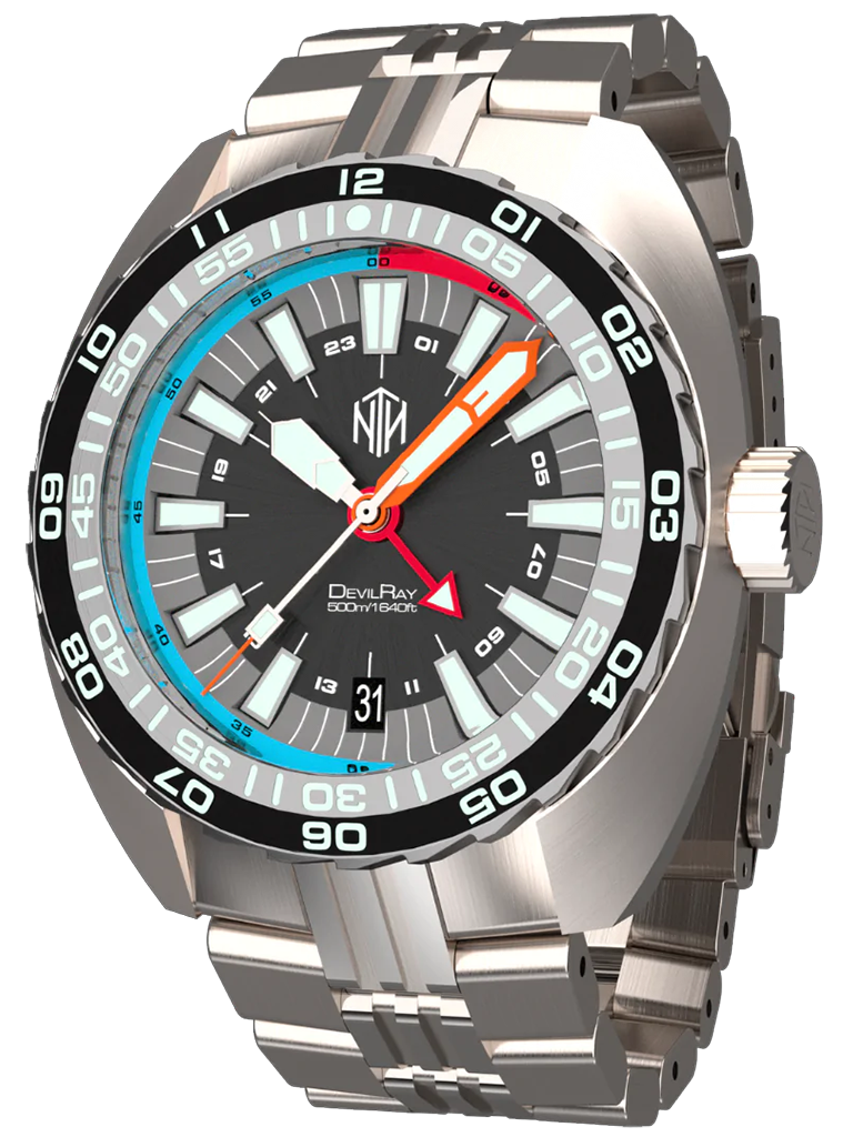 NTH DevilRay II Black Date GMT
