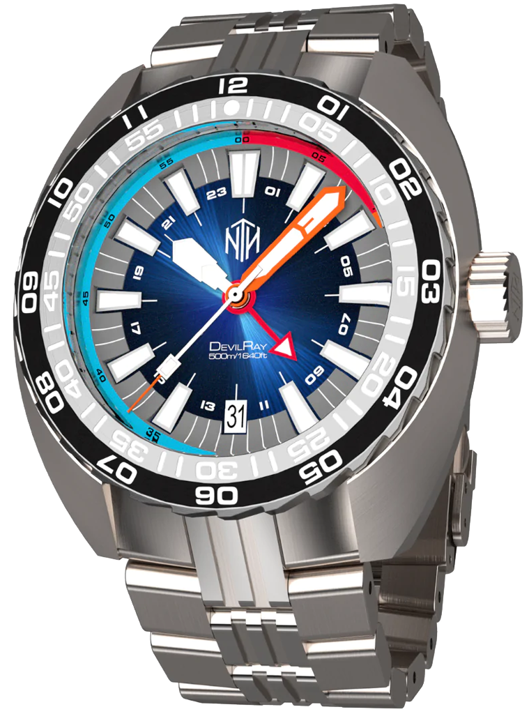NTH DevilRay II Blue Date GMT