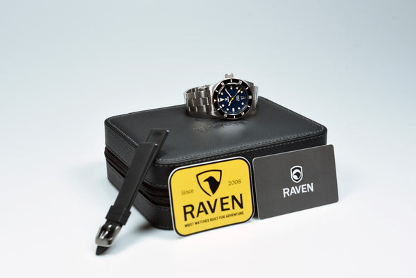 Raven Custom Trekker - Blue Dial / Black Bezel (Pre-owned)