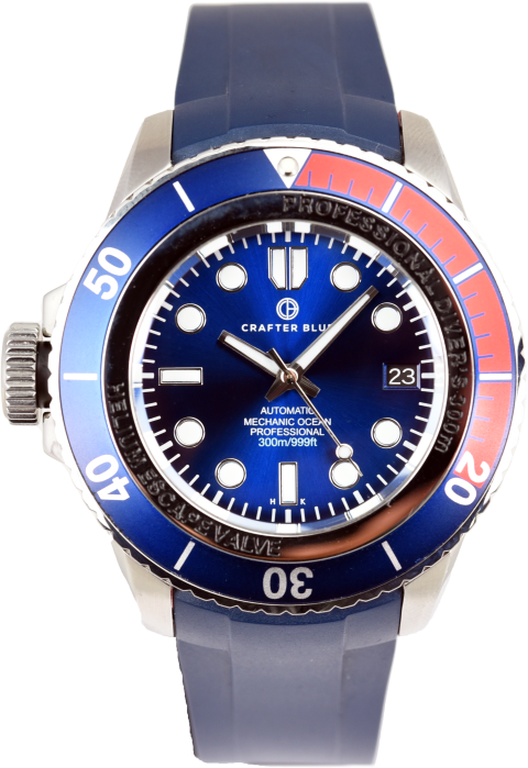 Crafter Blue Mechanic Ocean Rubber Strap (Pre-owned)
