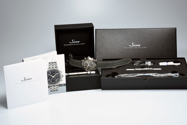 Sinn 358 Sa Pilot DS and 358.064 Fine Link Bracelet (Pre-owned)