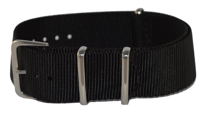 Nylon bandje zwart Premium