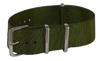 Nylon bandje khaki groen Premium