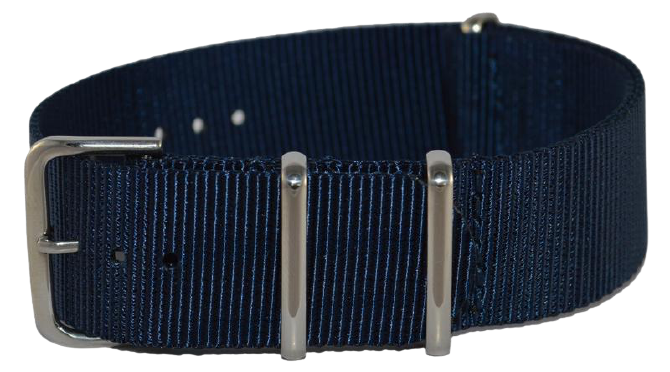 Nylon bandje navy Premium