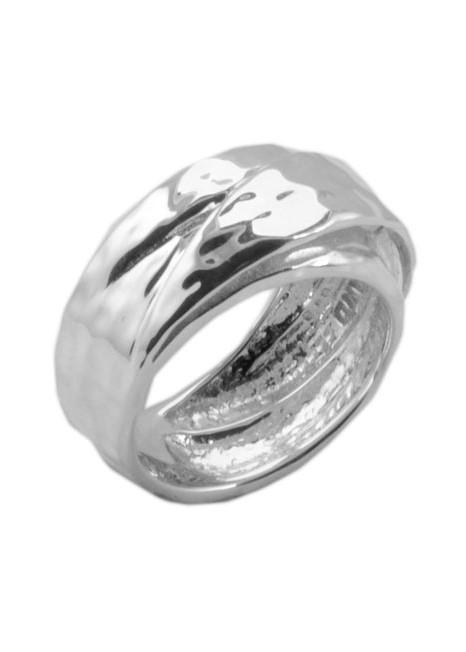 Barse Hammered Sterling Wrap Ring