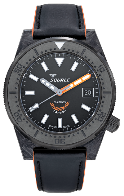 Squale 60 Atmos T-183 Forged Carbon Orange T-183FCOR