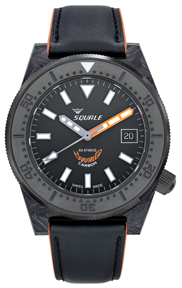 Squale 60 Atmos T-183 Forged Carbon Orange T-183FCOR